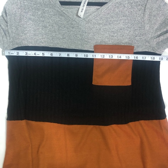 Tickled Teal Colour Block Long Sleeve Large - Picture 8 of 12